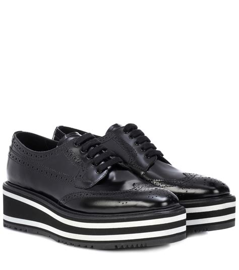 prada wingtip shoes platform|PRADA Wing Tip.